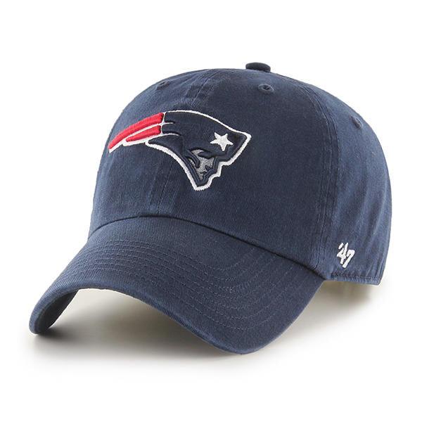 NEW ENGLAND PATRIOTS NAVY 47 CLEAN UP Strapback Hat