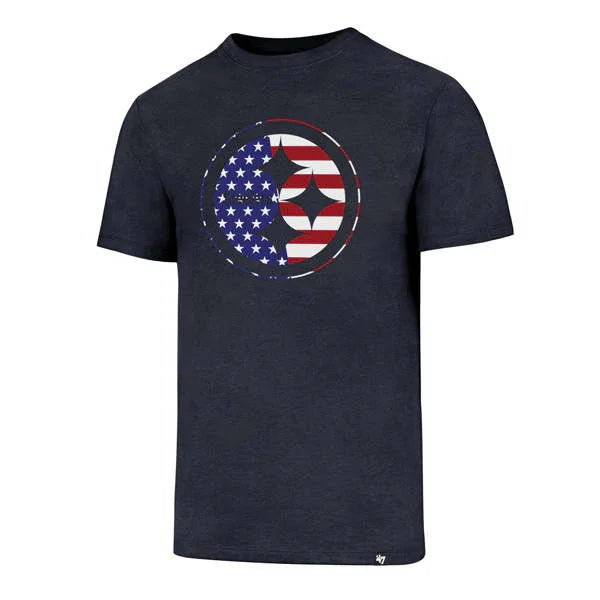 PITTSBURGH STEELERS AMERICANA NAVY CLUB TEE MENS - Medium (M)