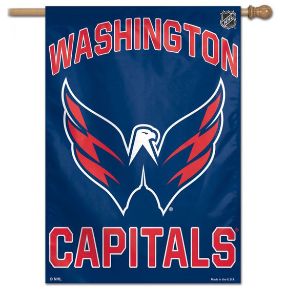 WASHINGTON CAPITALS VERTICAL FLAG 28" X 40" - 757 Sports Collectibles