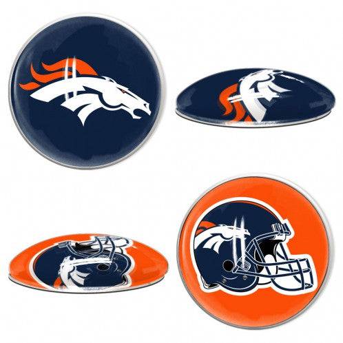 Denver Broncos Sports Dotts (1" Round Domed Glass Magnet Set) - 757 Sports Collectibles