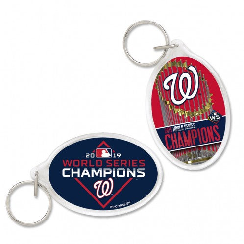 Washington Nationals 2019 World Series Champions Premium Acrylic Key Ring - 757 Sports Collectibles