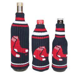 Boston Red Sox Krazy Kover Bottle Insulator Strecthable Knit - 757 Sports Collectibles