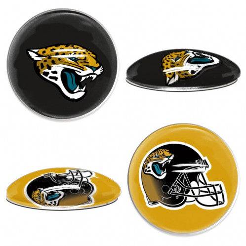 Jacksonville Jaguars Sports Dotts (1" Round Domed Glass Magnet Set) - 757 Sports Collectibles