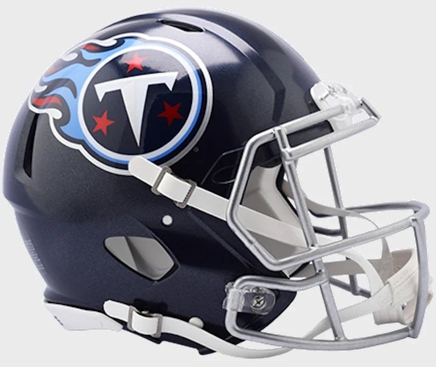 Tennessee Titans Speed Football Helmet <B>Satin Navy Metallic</B>
