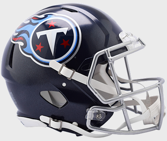 Tennessee Titans Speed Football Helmet <B>Satin Navy Metallic</B>