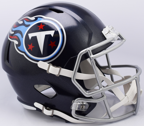 Tennessee Titans Speed Replica Football Helmet <B>Satin Navy Metallic</B>