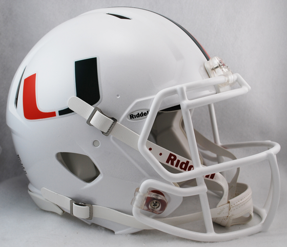 Miami Hurricanes Speed Football Helmet