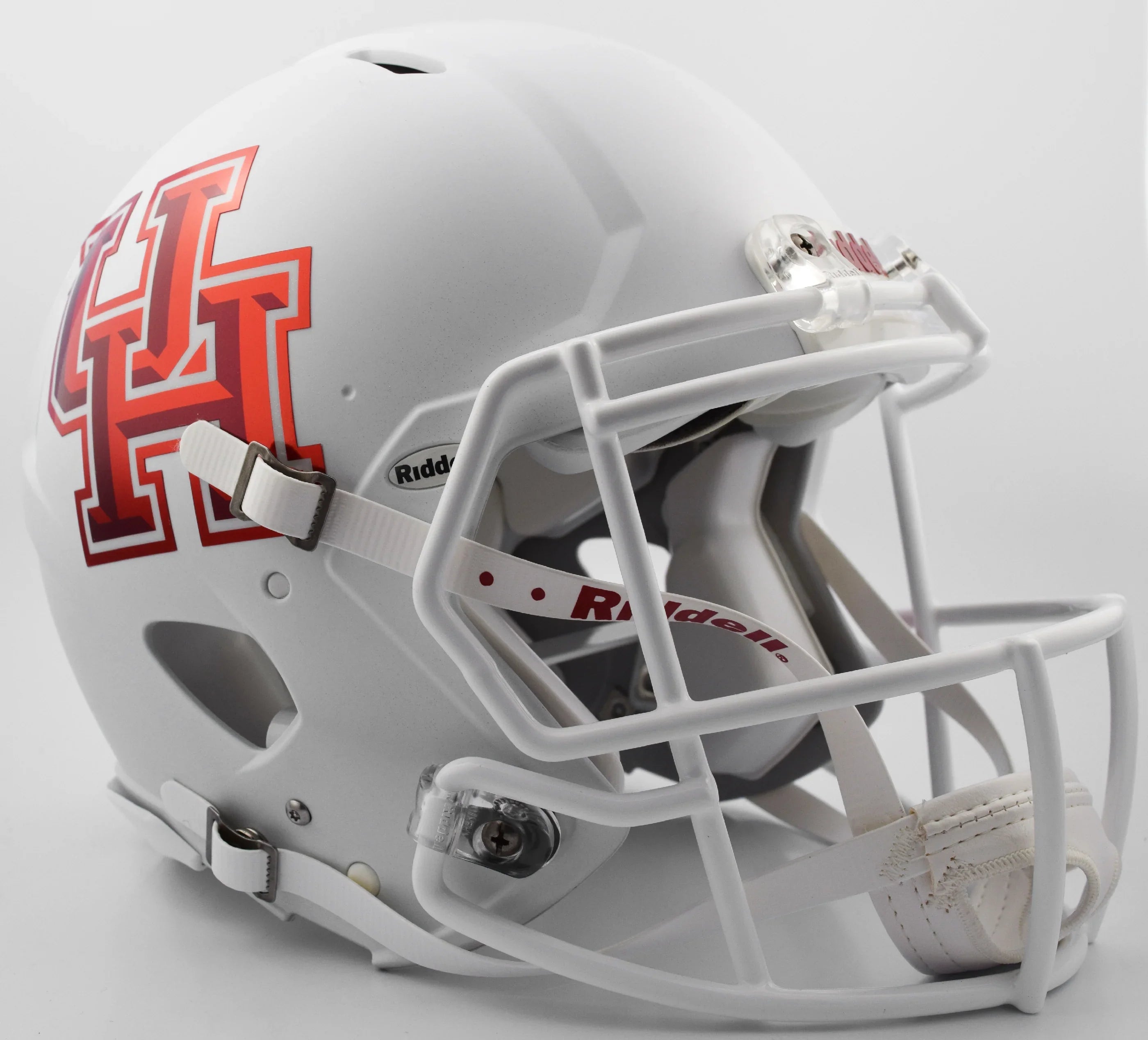 Houston Cougars Speed Football Helmet <B>Matte White</B>