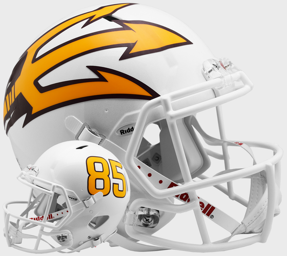 Arizona State Sun Devils Speed Football Helmet <B>White Metallic</B>