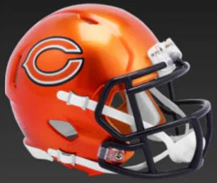 Chicago Bears NFL Mini Speed Football Helmet FLASH