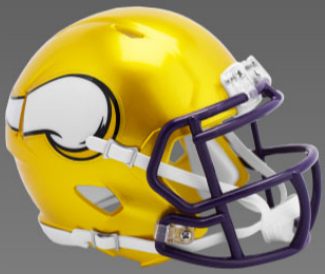 Minnesota Vikings NFL Mini Speed Football Helmet FLASH
