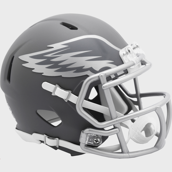 Philadelphia Eagles NFL Mini Speed Football Helmet <B>SLATE</B>