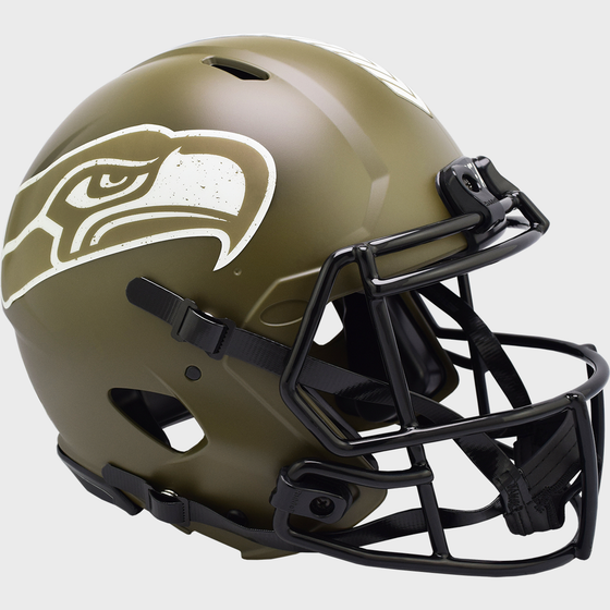 Seattle Seahawks Speed Football Helmet <B>SALUTE TO SERVICE</B>