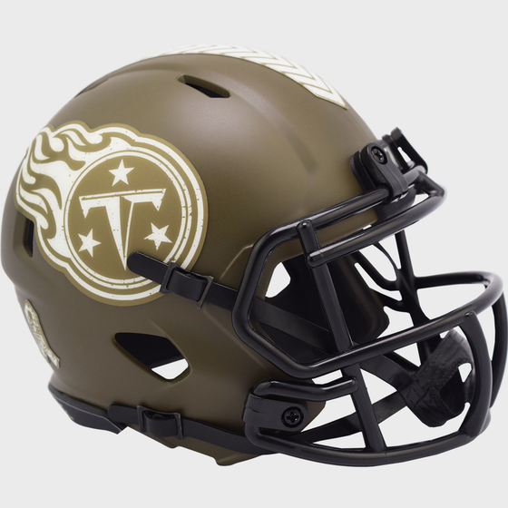 Tennessee Titans Speed Football Helmet <B>SALUTE TO SERVICE</B>