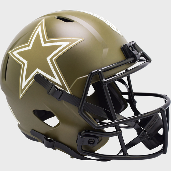 Dallas Cowboys Speed Replica Football Helmet <B>SALUTE TO SERVICE</B>