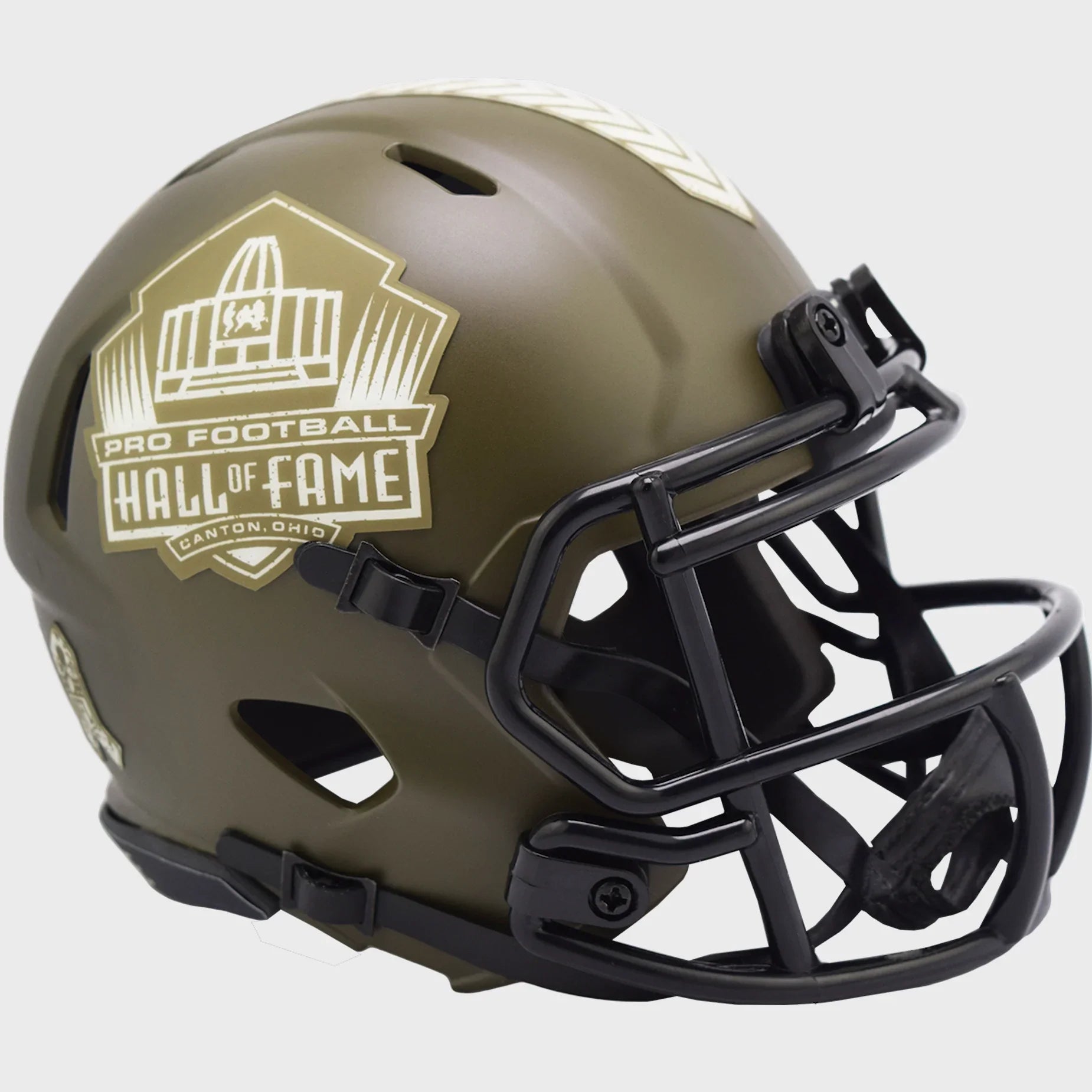 NFL Hall of Fame NFL Mini Speed Football Helmet <B>SALUTE TO SERVICE</B>