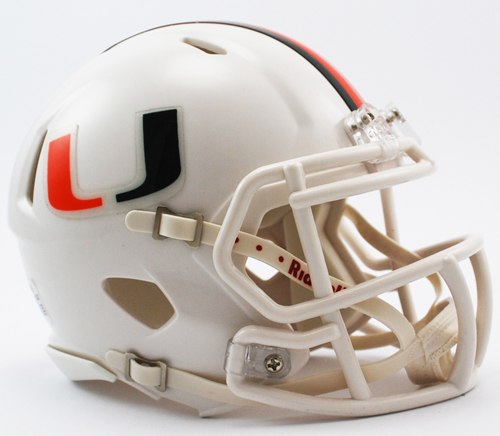 Miami Hurricanes NCAA Mini Speed Football Helmet