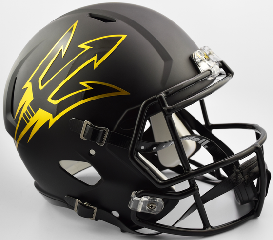 Arizona State Sun Devils Speed Replica Football Helmet <B>Satin Black</B>