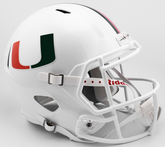 Miami Hurricanes Speed Replica Football Helmet