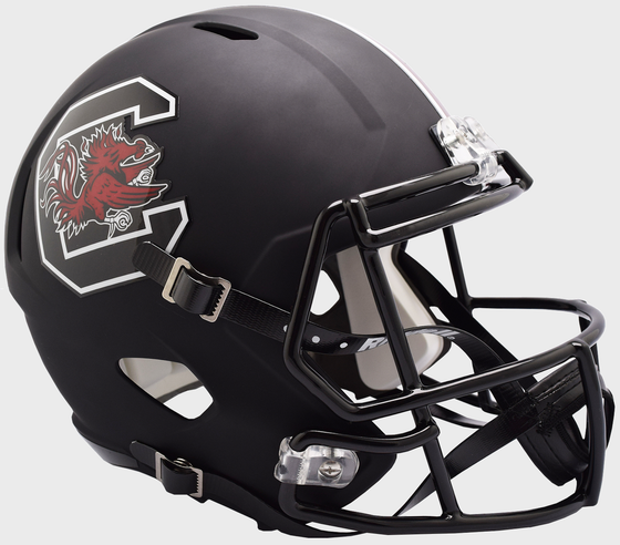South Carolina Gamecocks Speed Replica Football Helmet <B>Matte Black</B>