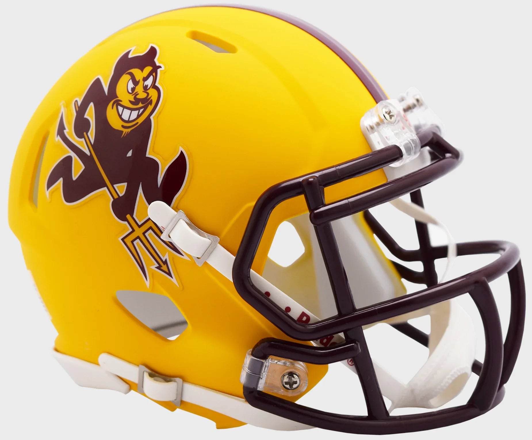 Arizona State Sun Devils NCAA Mini Speed Football Helmet <B>Flat Yellow Sparky</B>