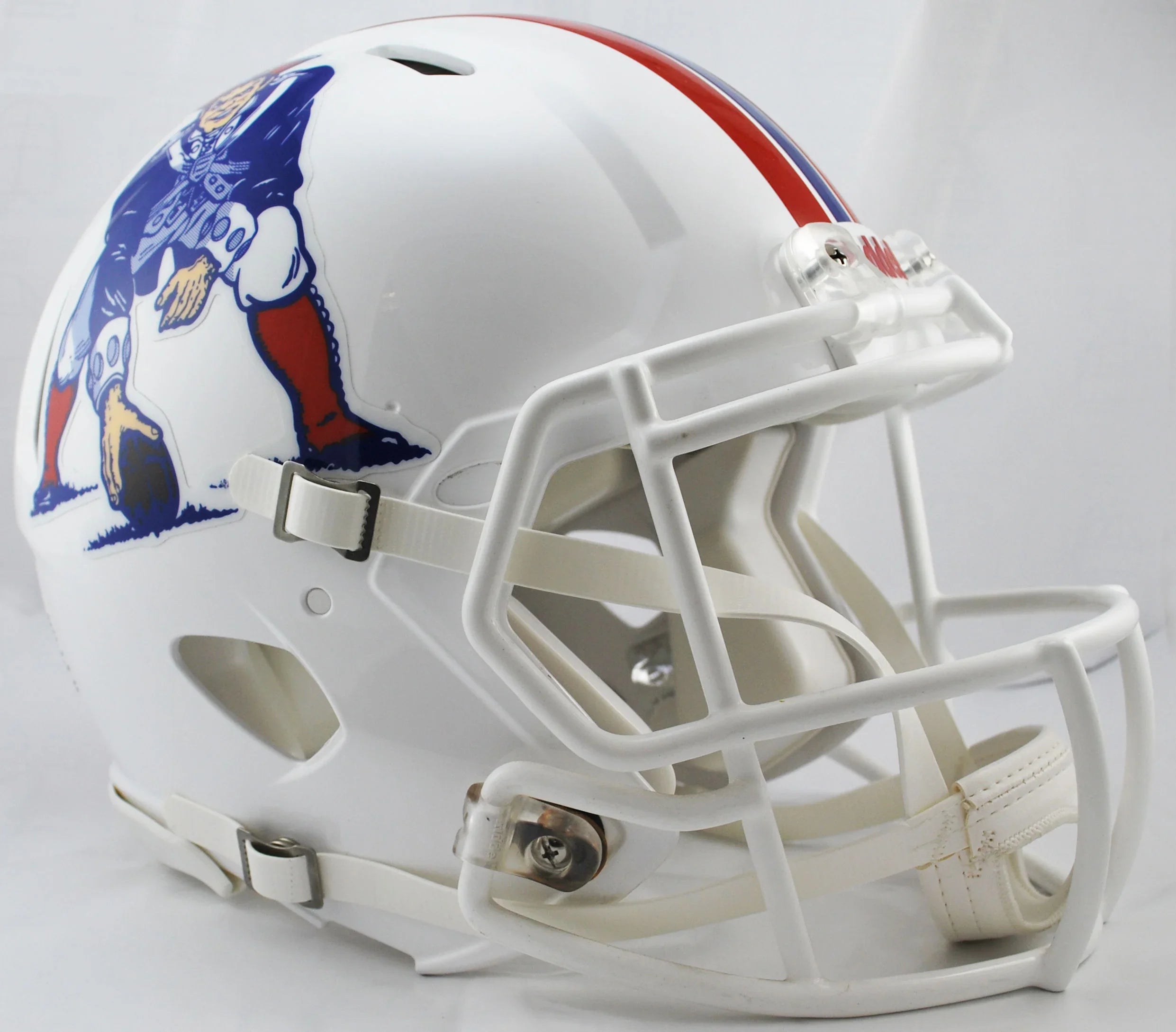 New England Patriots Speed Football Helmet <B>White</B>