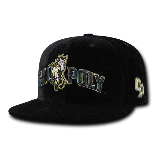 Velvet Snapback, Cal Poly SLO, BLK (WRP) - 757 Sports Collectibles