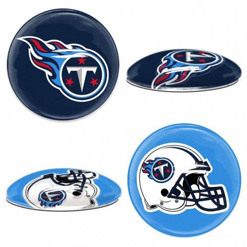 Tennessee Titans Sports Dotts (1" Round Domed Glass Magnet Set) - 757 Sports Collectibles