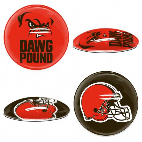 Cleveland Browns Sports Dotts (1" Round Domed Glass Magnet Set) - 757 Sports Collectibles