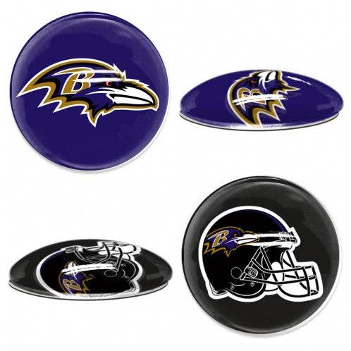 Baltimore Ravens Sports Dotts (1" Round Domed Glass Magnet Set) - 757 Sports Collectibles
