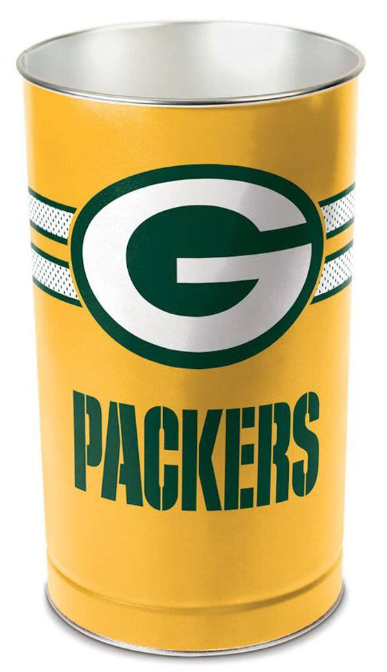 Green Bay Packers 15" Waste Basket - Gold (CDG) - 757 Sports Collectibles