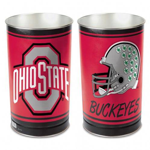 Ohio State Buckeyes Waste Basket - 15 inch - Helmet Style (CDG) - 757 Sports Collectibles