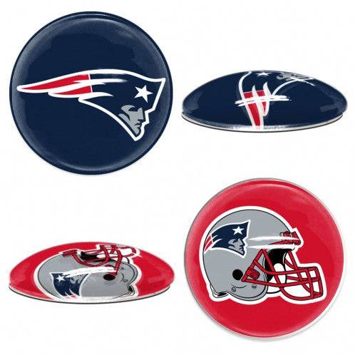 New England Patriots Sports Dotts (1" Round Domed Glass Magnet Set) - 757 Sports Collectibles