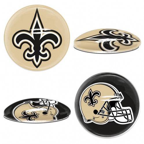 New Orleans Saints Sports Dotts (1" Round Domed Glass Magnet Set) - 757 Sports Collectibles