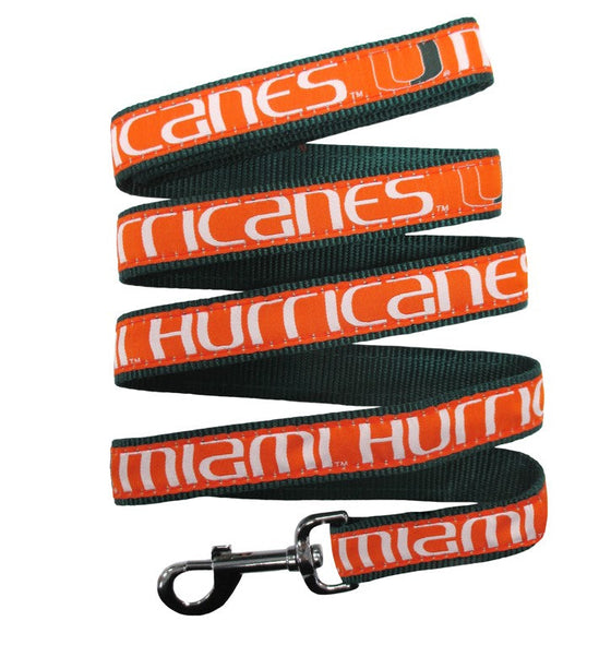 Miami Hurricanes Dog Leashes Pets First
