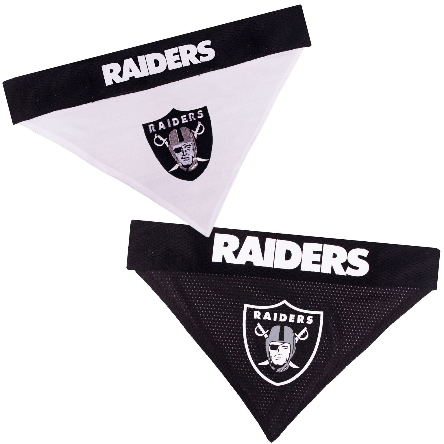 Las Vegas Raiders NFL Reversible Bandana Pets First
