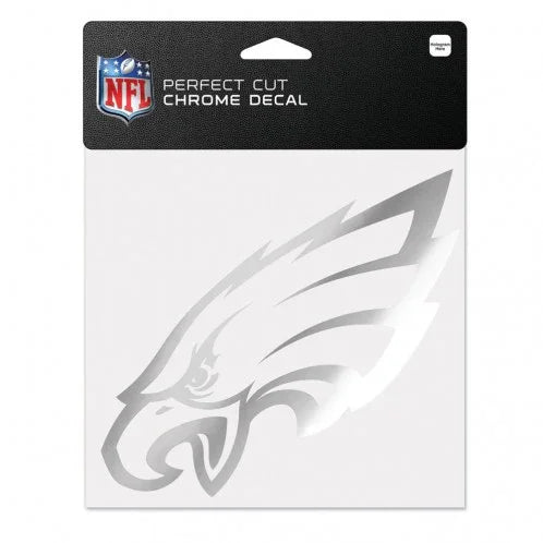 PHILADELPHIA EAGLES CHROME PERFECT CUT DECAL 6" X 6"