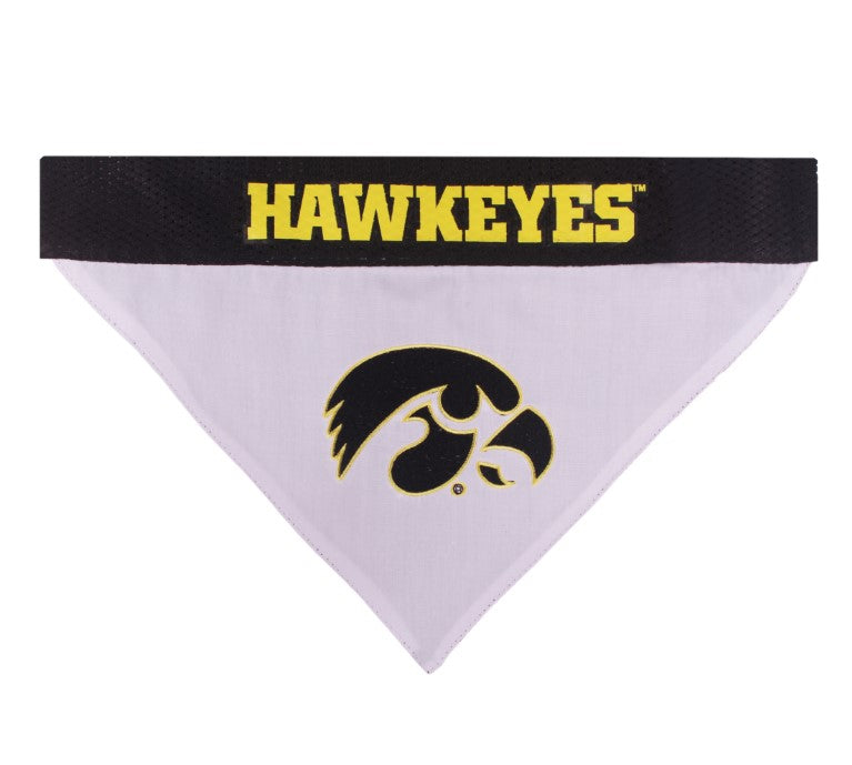 Iowa Hawkeyes Reversible Bandana Pets First - 757 Sports Collectibles
