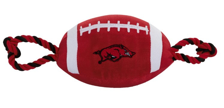 Arkansas Razorbacks Nylon Football Toy Pets First