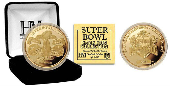 Super Bowl XXVII 24kt Gold Flip Coin - 757 Sports Collectibles