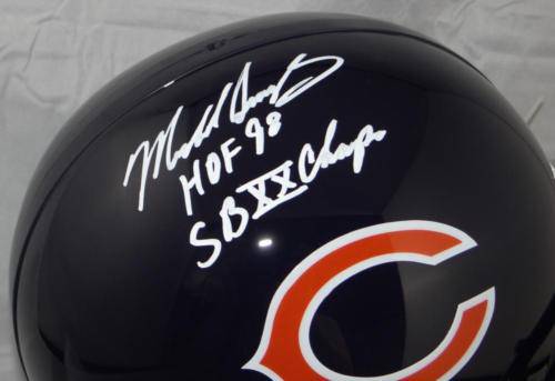 Mike Singletary Signed Chicago Bears F/S Helmet W/ HOF & SB Champs- JSA W Au - 757 Sports Collectibles
