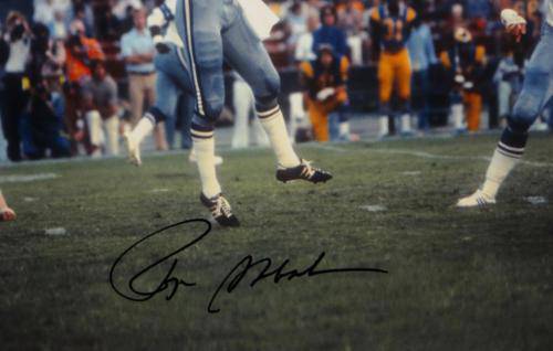 Roger Staubach Autographed Dallas Cowboys 16x20 Color Passing Photo- JSA W Auth (EB) - 757 Sports Collectibles
