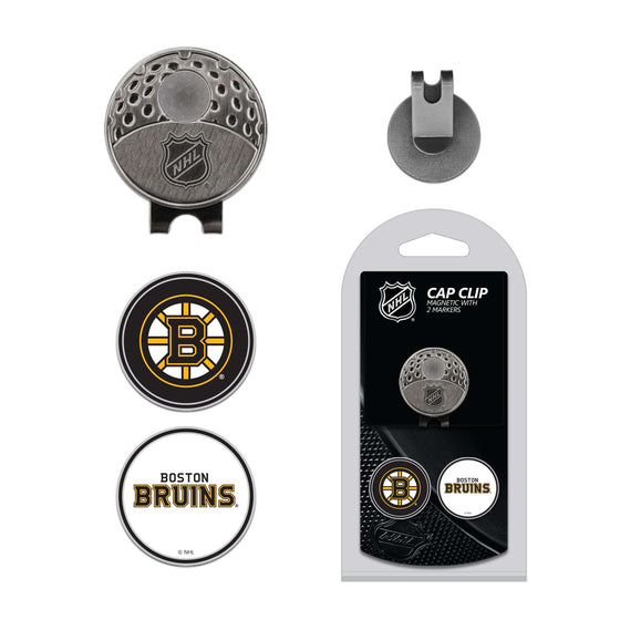 Boston Bruins Cap Clip With 2 Golf Ball Markers - 757 Sports Collectibles