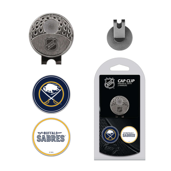Buffalo Sabres Cap Clip With 2 Golf Ball Markers - 757 Sports Collectibles