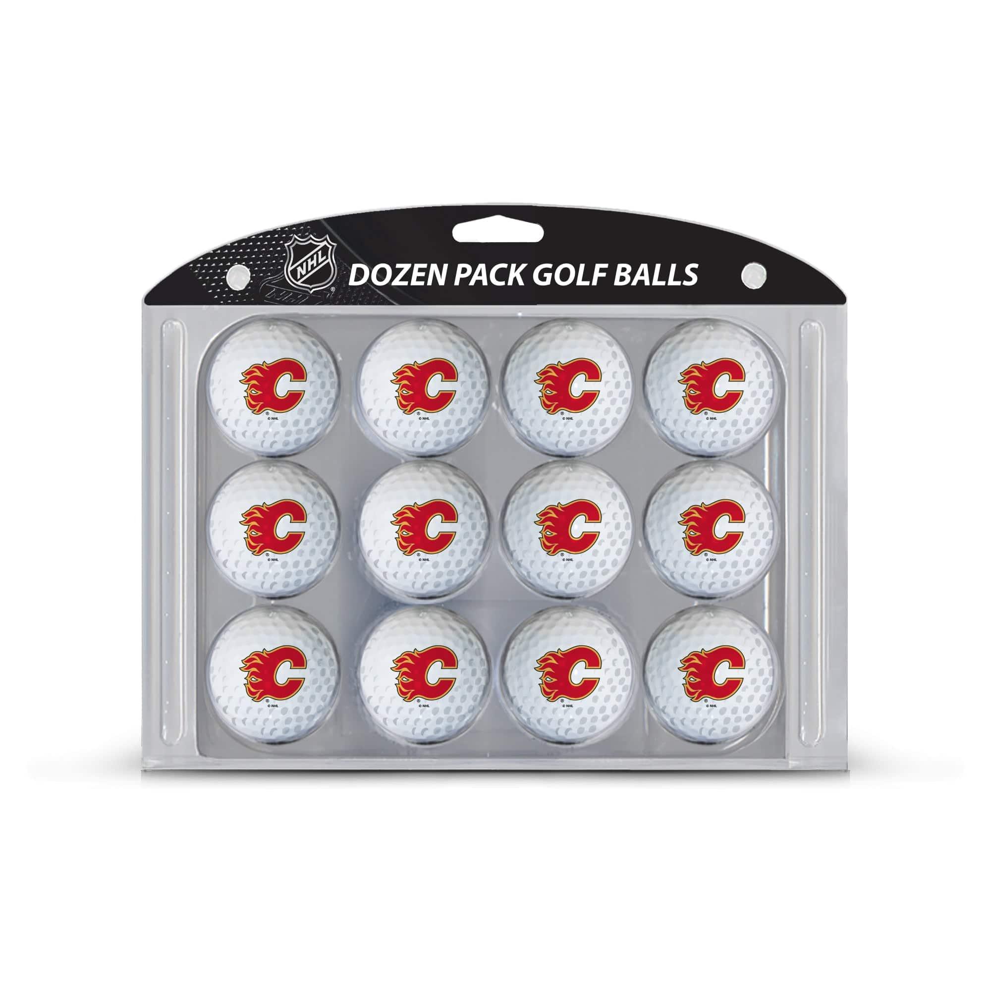 Calgary Flames Golf Balls, 12 Pack - 757 Sports Collectibles