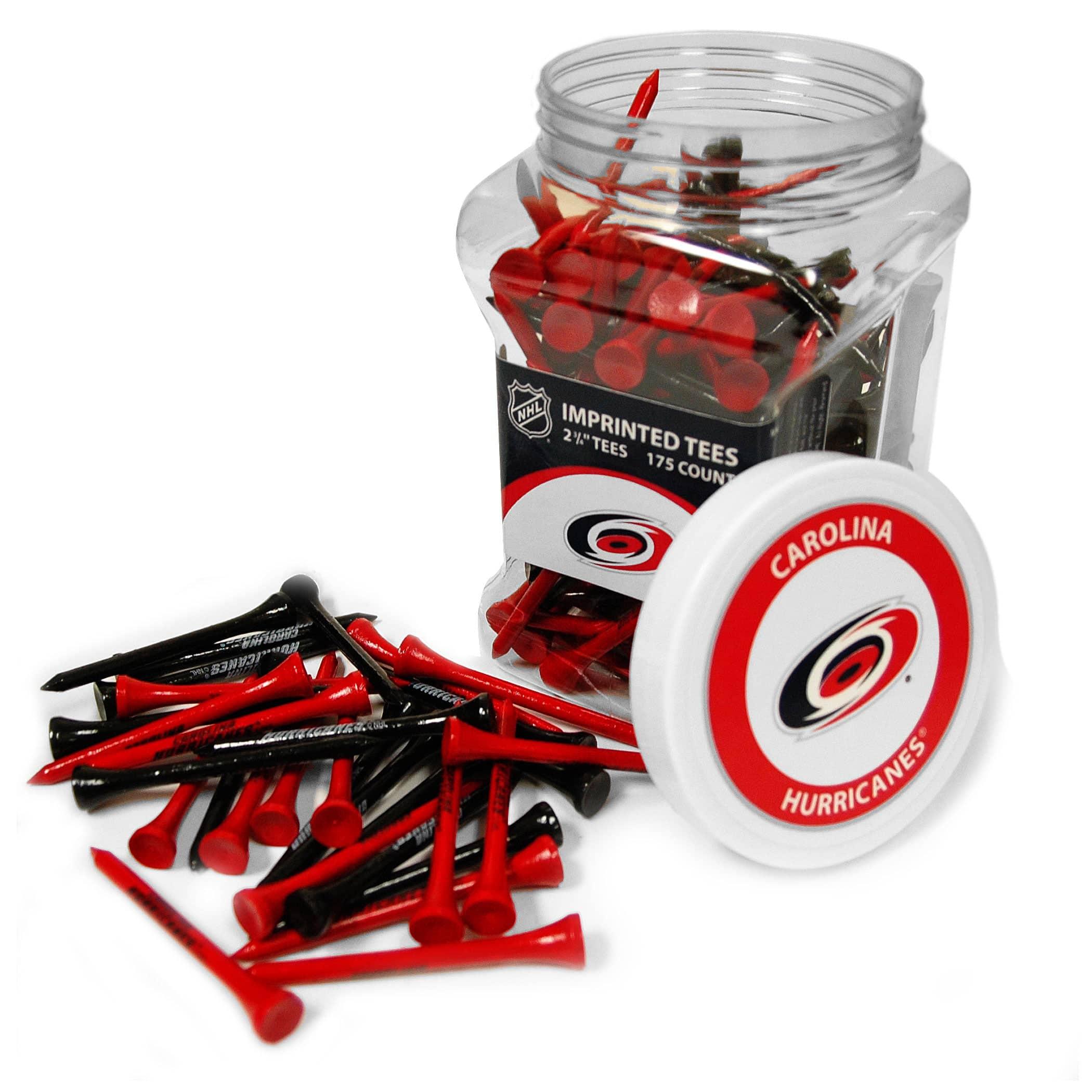 Carolina Hurricanes Jar Of 175 Golf Tees - 757 Sports Collectibles