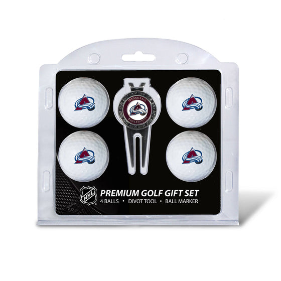 Colorado Avalanche 4 Golf Ball And Divot Tool Set - 757 Sports Collectibles