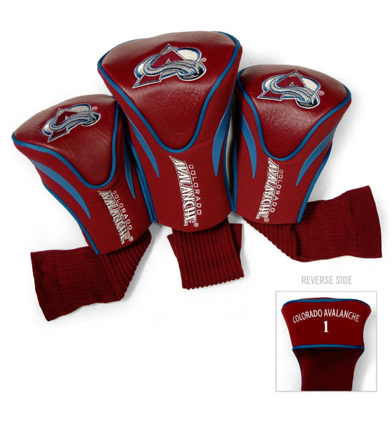Colorado Avalanche 3 Pack Contour Head Covers - 757 Sports Collectibles
