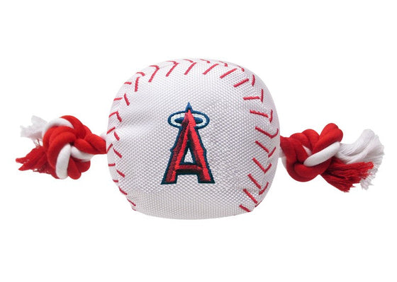 Los Angeles Angels Baseball Toy - Nylon w/rope Pets First