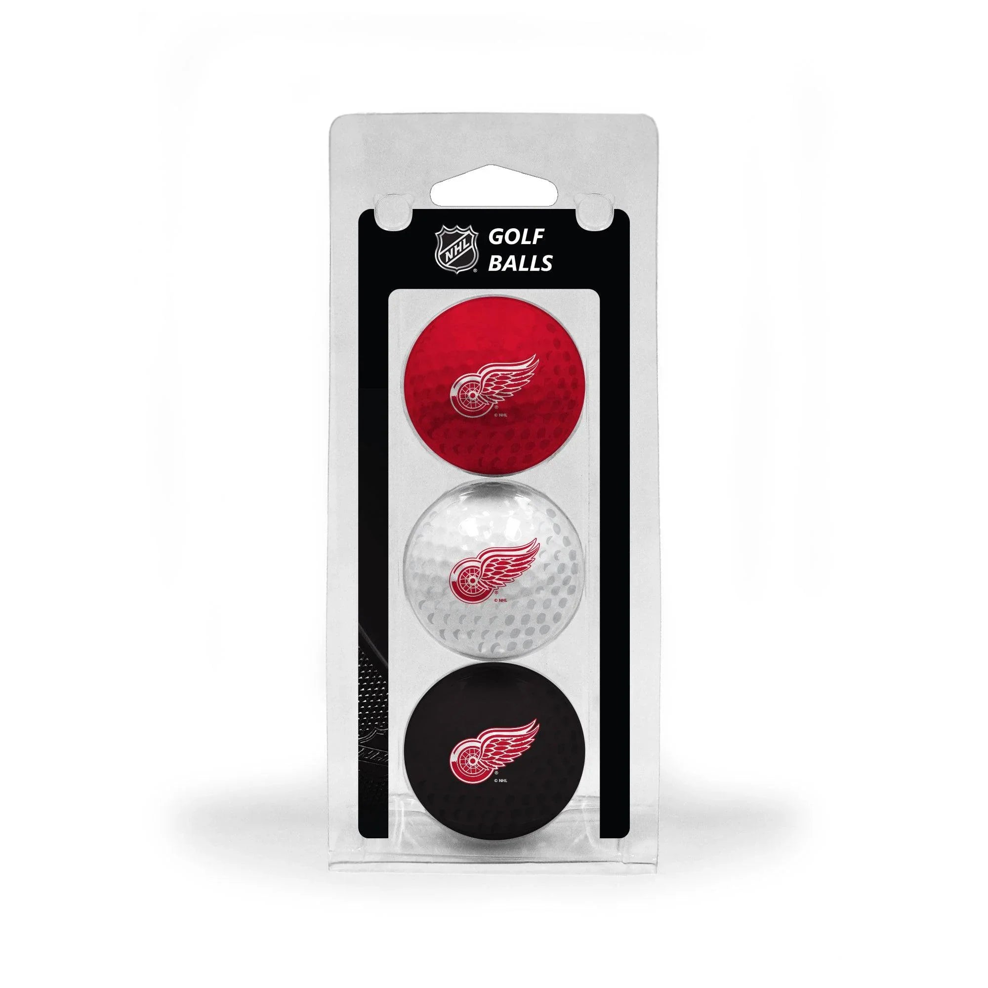 Detroit Red Wings 3 Golf Ball Pack - 757 Sports Collectibles